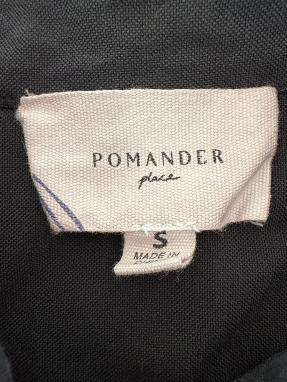 Tuckernuck Pomander Place Oxford Harris Shirt Dress in Black Pockets Size S - Picture 2 of 10